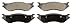 Wagner SevereDuty SX966A Semi-Metallic Disc Brake Pad Set