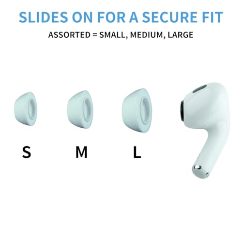 Comply TrueGrip | Premium Memory Foam Replacement Earbud Tips for Apple AirPods Pro 1 & 2 | Enhanced Comfort, Secure Fit, Superior Noise Isolation, Removal & Cleaning Tool | White (S/M/L) (3 Pairs) image 8