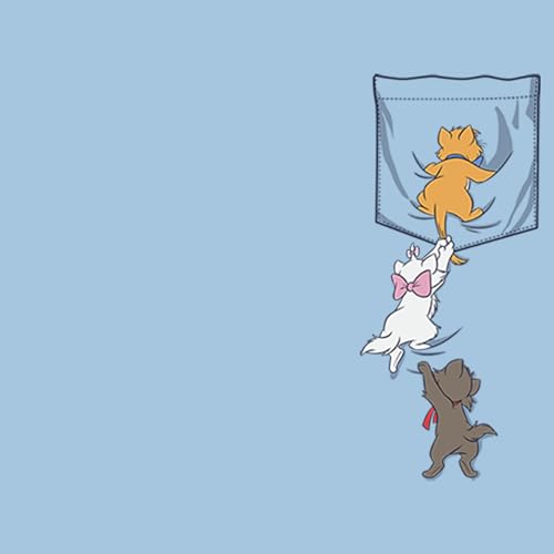 Fifth Sun Boy's Aristocats Kittens Climbing Pocket Badge T-Shirt2