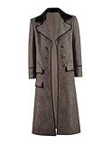 Very Last Shop Adult Mens The 4th Doctor Cosplay Costume Dr Series 6th Doctor Cosplay Outfit (Brown, L)