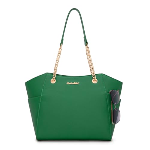 Image of Handbags for Women Chain Shoulder Vegan Leather Tote Bag Top Handle Handbag