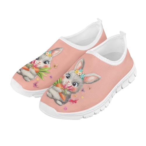 Girls Easter Shoes Kids Slip On Sneakers Cute Running Athlitic Shoes2