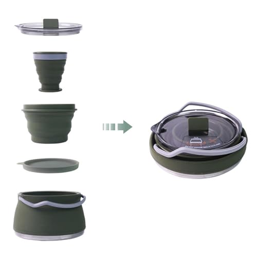 Bouilloire camping pliable silicone Sharplace pour randonnée - 2