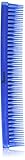 Denman 3 Row Comb Metallic Blue
