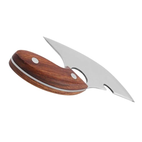 VANZACK Cuchillo de Carne Acero Inoxidable con Mango de Madera Ergonómico Resistente y Afilado para Cocina Profesional