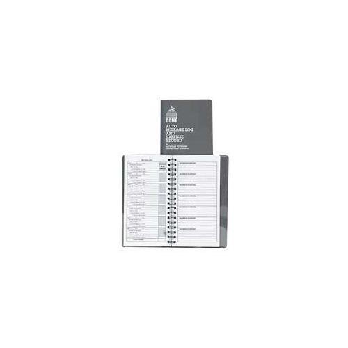 Dome Publishing Company, Inc. Products - Expense/Auto Mileage Record Book, 160-Page, 3-1/2"x6-1/2", Gray - Sold as 1 EA - Expense record book offers a pocket-sized place to record your auto mileage and expenses for business trips. The format contains