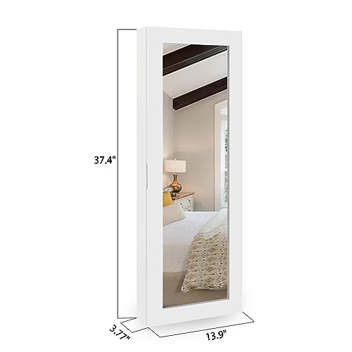 Glscasa B0CGQZHBWD Slim 180° Swivel Ironing Board Cabinet With Magnetic Door, Foldable Wall Mount Ironing Board Cabinet thumb #4
