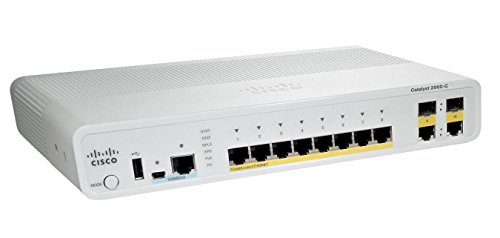 Cisco Catalyst WS-C2960C-12PC-L Ethernet Switch (WS-C2960C-12PC-L), White