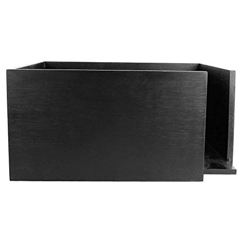 1 unità - Porta tovaglioli 21 x 21 x 10 cm nero