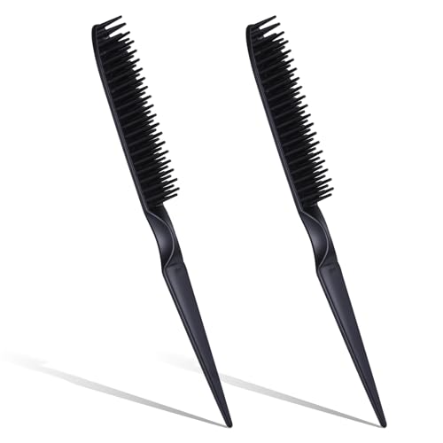 Set de 2 peines para peinar y desenredar negro 20 cm miniatura 1