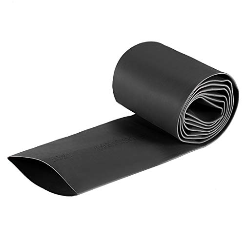 Gaine thermorétractable 40 mm noir avec ratio 2:1 de 1 m de long