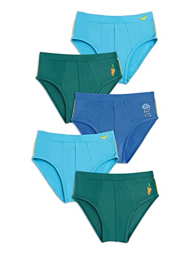 Image of XY Life Scribbles Modal Briefs for Boys, Relaxed Fit, Solid
