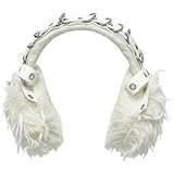 Vobumix Punk Ear Warmers Plush Ear Muffs Fashionable Warm Earmuffs for Cold Weather Walking Cycling Skiing or Festival Gathering
