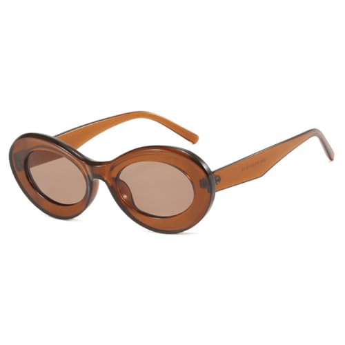 Lunettes de soleil rondes ovales vintage au design chic pour dame
