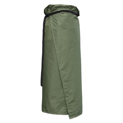 SOUUXIU Rain Skirt Ultralight Adjustable for Hiking Backpacking 20D Nylon Rainwear Rainproof Skirt for Fishing Camping