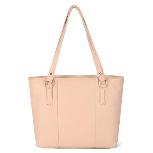 Image of Leather Purse For Women - Real Leather Tote For Women - Ladies Shoulder Handbag For Work, Travel, Casual Use