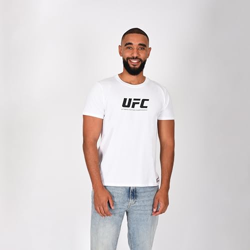 UFC T-shirt Blanc Officiel Homme – 100% Coton – Collection 2025/2026 – Sport, Training &...