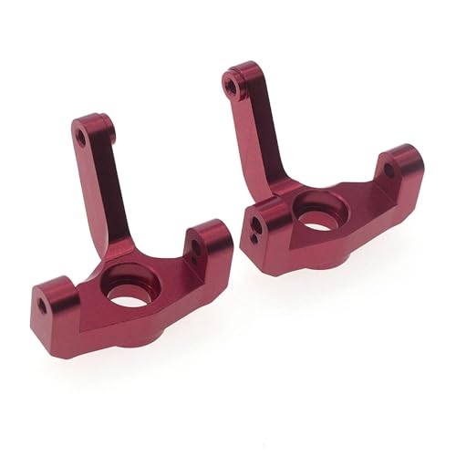 RC�X�e�A�����O�J�b�v���f�� For Losi 22S 1/10 2pcs ���^���X�e�A�����O�J�b�v 2WD RC�J�[�g���b�N �I�t���[�h�g���b�N�ԗ��p�[�c�ƃA�N�Z�T���[ �A�b�v�O���[�h�����p(Red)