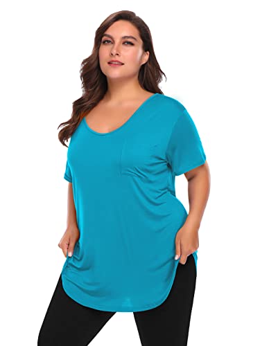 Image of BELAROI Women Plus Size Tops V-Neck Tunics Shirts