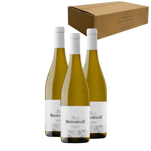 Monteabellón Verdejo - Ideal para Maridar con Pescados y Arroces - Pack 3 Botellas 75cl