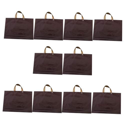 Unomor 50pcs Large Shopping Bags Recyclable Pe Plastic Tote Bag Loop Handle and