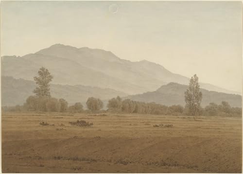 Lienzo New Moon Over the Riesengebirge Friedrich cuadro artístico de alta resolución 60x90