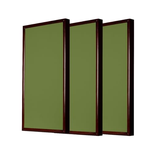 Image of Timber Acoustics Soundproofing Wooden Frame Acoustic Panels, Rockwool Safe 'n' Silent Pro. (WALNUT) [SET OF 3] (Green, 2'X4'X3 inch)