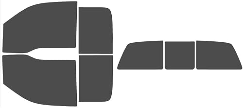 Miniatura 10 de The Tint Effect Kit de tintado de ventana precortado compatible con Ford F-150 SuperCab Extended Cab Truck (2009-2014) (Incluye visera delantera