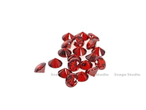 Zircones cubiques ronds rouges pour sublimer un cadeau d'anniversaire unique