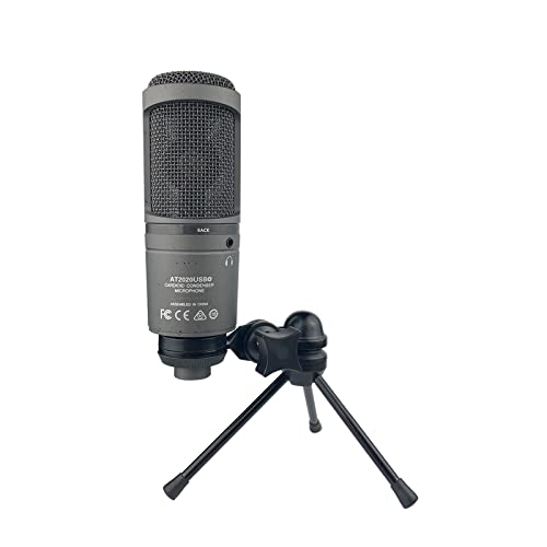 Microphone condensateur AT2020U USB micro gaming podcast avec trépied de bureau - 4