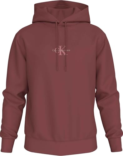 Calvin Klein Men Hoodie, Red (Apple Butter), XL