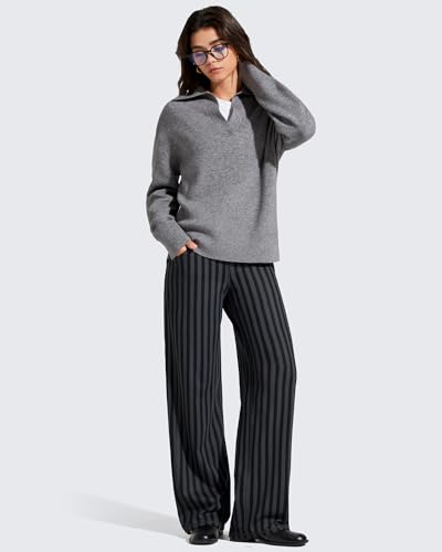 Image of Promover Wide Leg Pants Woman Yoga Pants with Pockets Stretch Loose Casual Lounge Sweatpants Petite /Regular /Tall