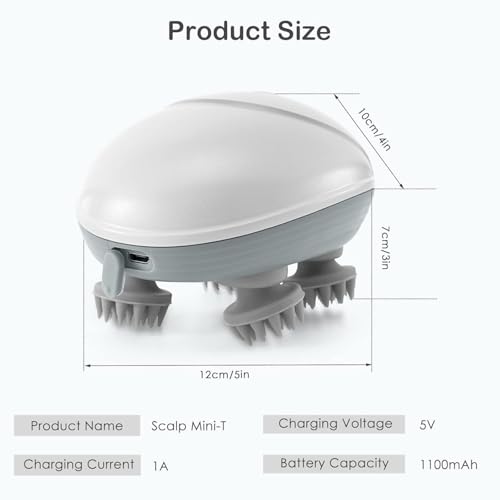 Image of Scalp Head Massager for Hair Growth Revive Scalp Massager With 96 Silicon Kneading Points with Detachable Heads Scalp Body & Head Massager - Multi Color J1