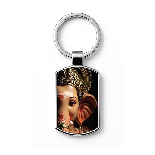 Image of Premium Printed Metal Keychain for Men & Women | High-Definition Artwork Print | Durable Key Ring for Car, Bike, Home & Office Keys | Stylish Decorative Key Holder Gift