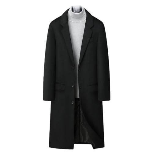 Trench long en laine homme idéal pour le style décontracté d'hiver