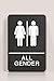 Headline Sign 9486 Wheelchair Accessible All Gender Restroom ADA Sign with Grade 2 Braille and Tactile Graphics, 6