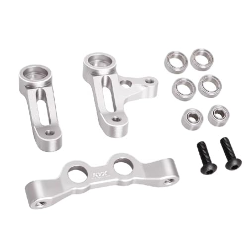 RC�A�N�Z�T���[ Compatible With TAMIYA XV02 1/10 RC�J�[�A�b�v�O���[�h���������A�N�Z�T���[�p�[�c���^���X�e�A�����O�R���|�[�l���g(Silver)