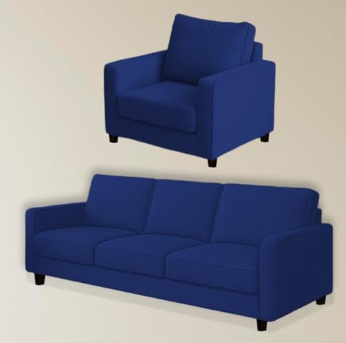 Image of The MM Furniture store Premium Fabric Sofa - Sapphire (3+1+1 Seater)
