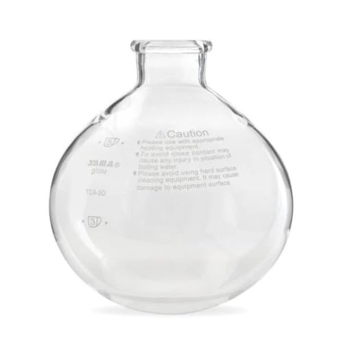 Yama TCA5D Replacement Bottom Beaker - Borosilicate Glass for 3 Cup Tabletop Siphon Coffee Maker, Heat-Resistant, Dishwasher Safe