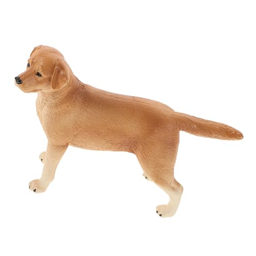 UKCOCO Statuetta Cucciolo Labrador Realistica in Plastica Sicura per Miniatura Animale da Gioco Dettagliata Giocattolo Educativo per Apprendimento e Decorazione Natale
