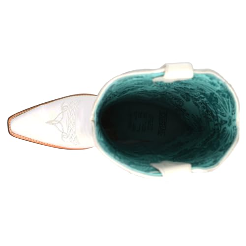 CORRAL LADIE'S WHITE EMBROIDERY, SNIP TOE, LEATHER SOLE, WESTERN, Z50464