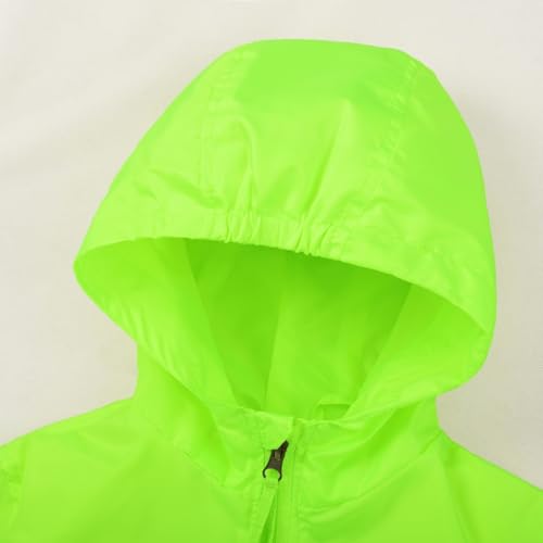 Image of SUNDAY ROSE Boys Windbreaker Jacket Hooded Lightweight Windroof Water-resistant Outdoor Coats for Kids