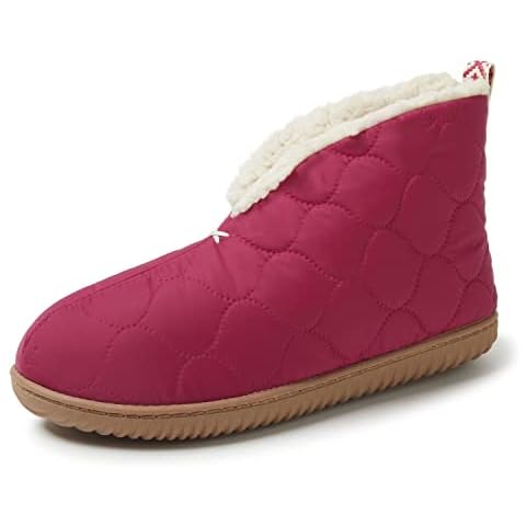 Dearfoams Women's Warm Up Bootie Slipper Cover