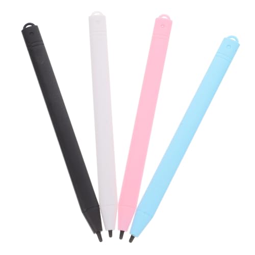 Ipetboom 4pcs Lcd Writing Tablet Stylus Pen Set Replacement for Drawing Pad Compatible Kids and Adults Black White Blue Pink Colors for Digital Handwriting and Doodle Board
