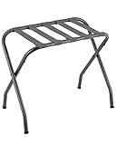 SONGMICS Steel Folding Luggage Rack, Gray URLR64GS