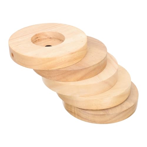 Pied de lampe en bois massif rond Gatuida, l'excellence du bois de caoutchouc