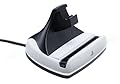 PowerA Base di ricarica PlayStation Portal™ Remote Player con Lumectra™, illuminazione RGB, alimentazione USB, caricatore magnetico, carica e mostra, base pesata, licenza ufficiale