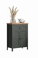 trendteam smart living - Stanton - Kommode - Tannengrün/Evoke Eiche - Standschrank mit 2 Fächern und 1 Vollauszug Schublade - (BxHxT) 77 x 102 x 39 cm - Landhausstil