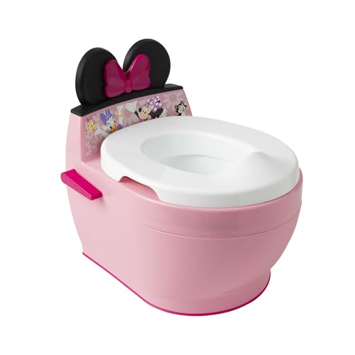 The First Years Disney Minnie Mouse Potty Training Toilet and Toddler Toilet Seat Attachment - 2-in-1 Toddler Potty Training Toilet with Removable Toilet Training Seat - Potty Training Must Haves