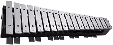 Sasuori 30 Note Xylophone Glockenspiel Wooden Frame Aluminum Bars Educational Percussion Musical Instrument Gift with Carrying Bag